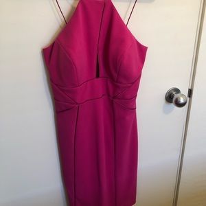 Beautiful hot pink Aidan Mattox dress.  Size 8